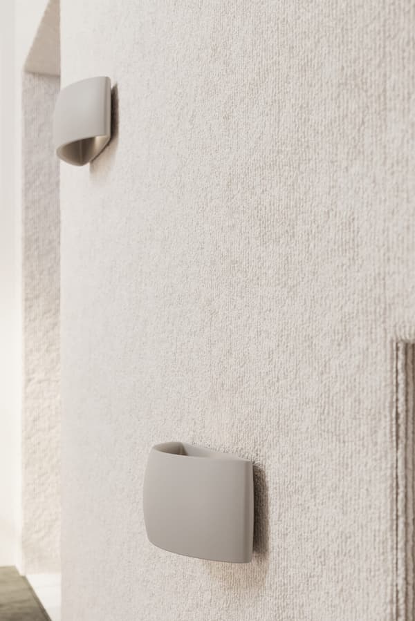 PONTIUS harmaa keraaminen seinävalaisin Sollux Lighting SL.0875