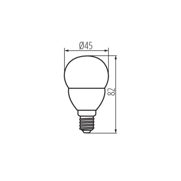 LED-lamppu G45 N E14 6,5W neutraali 31312 Miledo