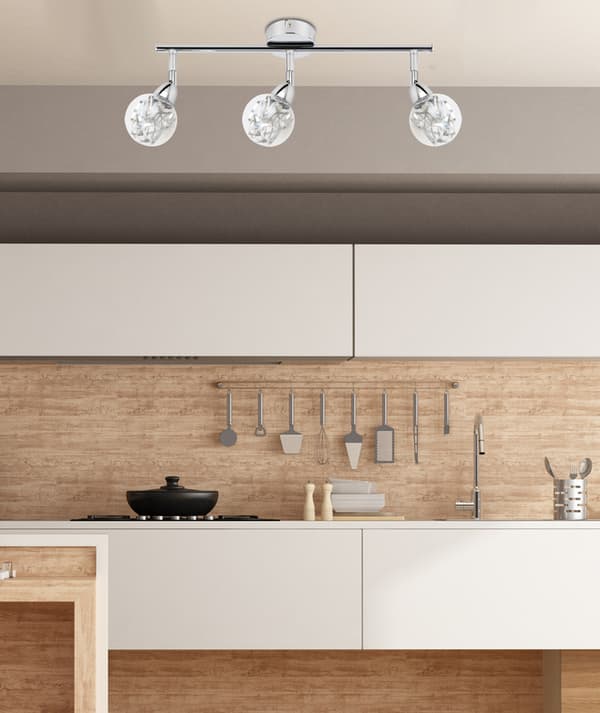 Candellux BOLO 93-67647 loftlampe, forkromet