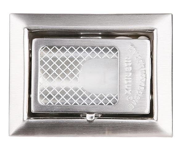 Candellux MS-06 rektangulær satin indbygningslampe til trapper 1xG4 20W