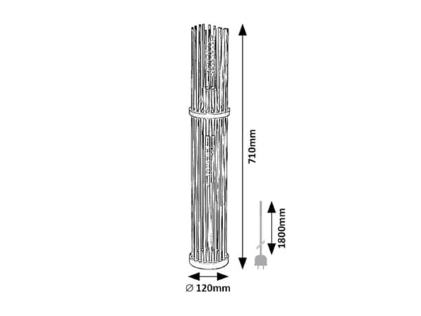 Rabalux Roxas 74022 E27 2x40W Gulvlampe