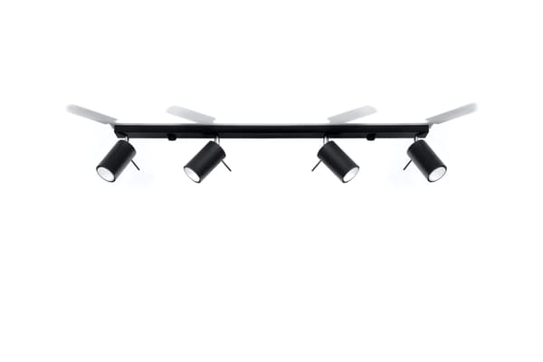 Loftlampe RING 4L Sort Sollux Lighting SL.0332