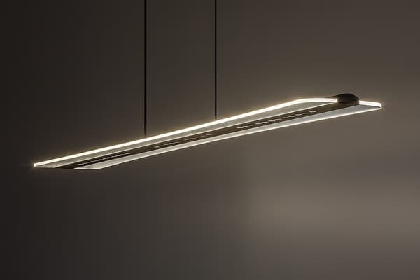 Moderne sort lang LED-pendellampe 40W Norael Rabalux