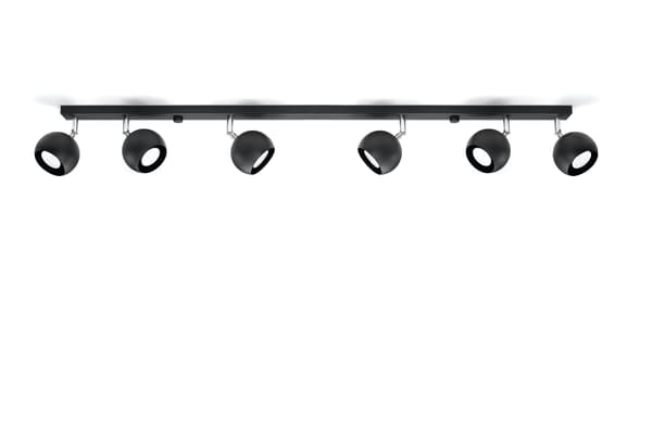 Loftlampe OCULARE 6L Sort Sollux Lighting SL.0448