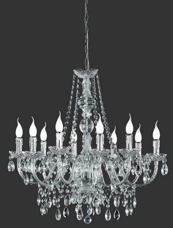 Kristallkrona LÜSTER silver RL R1170-00