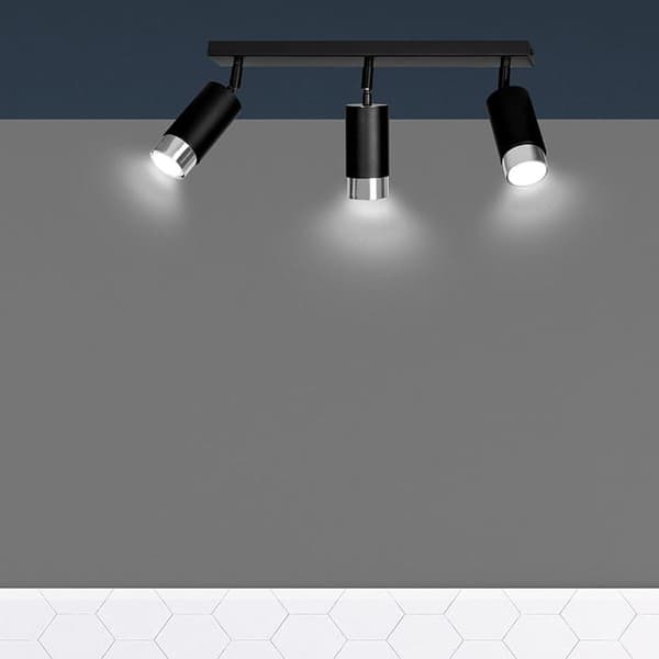 LOFTLAMPE Emibig 2xGU10 30W HIRO 2 BL/CHROME 964/2