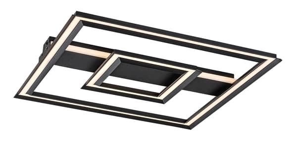 Loftlampe moderne geometrisk sort LED 48W SIDONA Rabalux