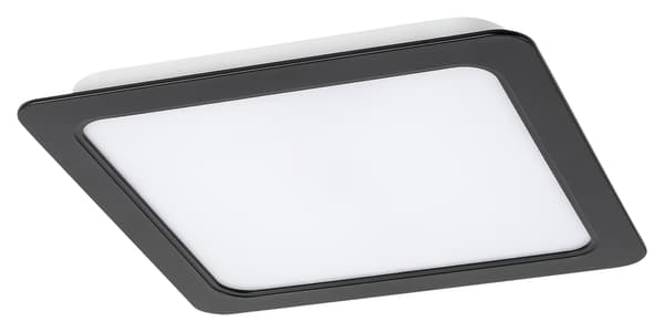 Firkantet sort LED-loftlampe 12W neutral lysfarve Shaun2 Rabalux