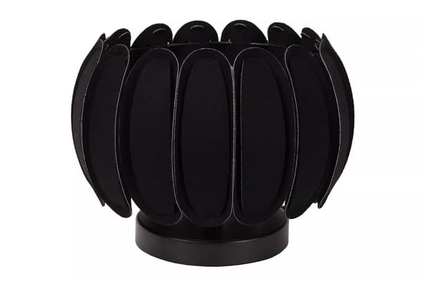 Bordlampe sort moderne blomst E27 Spencer Lucide