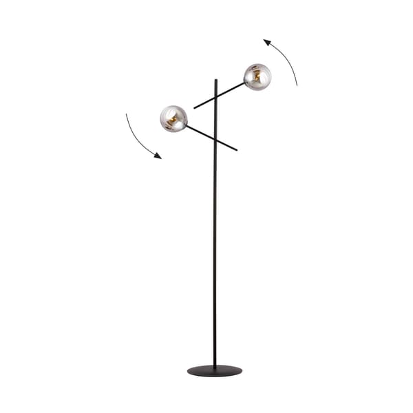 Emibig gulvlampe 2xE14 40W LINEAR LP2 SORT/GRAFIT 1167/LP2