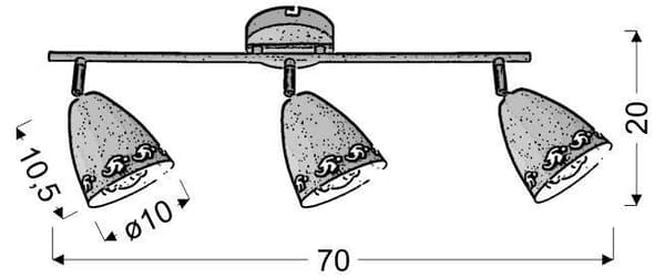 Candellux COTY 93-67142 hvid loftlampe