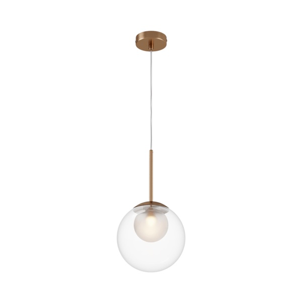 Guld pendellampe glaskugle Ø20 cm Basic form 1xG9 20W Maytoni