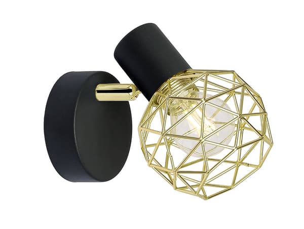 Candellux ACROBAT 91-66329 sort væglampe