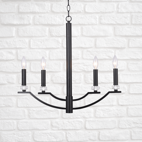 Lysekrone sort E14x4 HIMS 310507 Polux