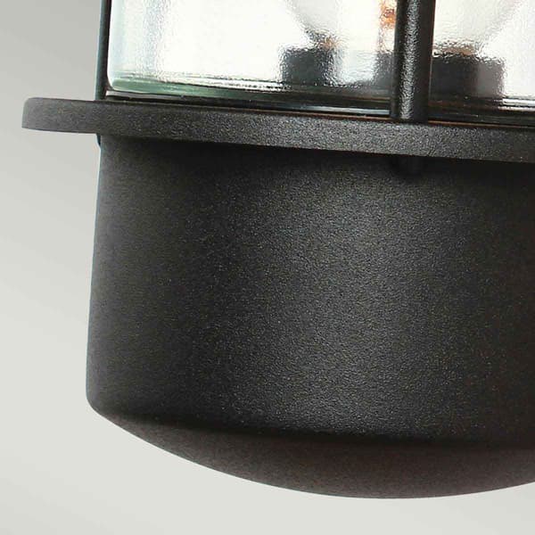 Vägglampa med rörelsesensor svart E27 60W Helsingor Elstead