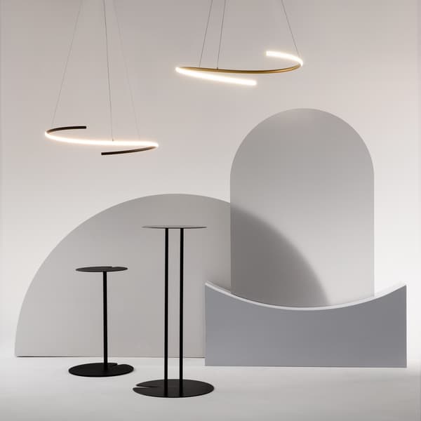 Moderne messing pendellampe Curve LED 31W Maytoni