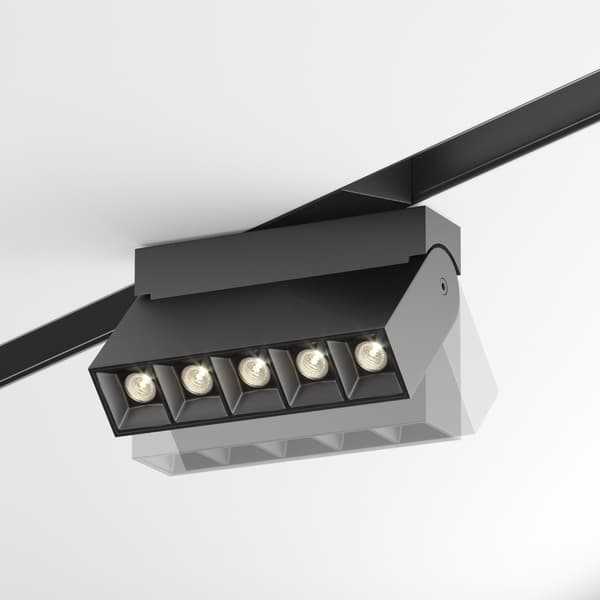 2-faset sort lineær spot justerbar LED 10W 3000K POINTS ROT Maytoni Technical
