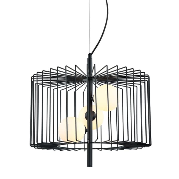 Italux Daren moderne sort lysekrone MDM-3937/3 BK