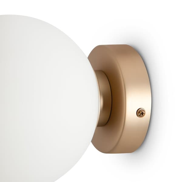 Vägglampa vit rund skärm Basic form Maytoni MOD321WL-01G1