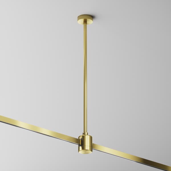 Loftmontering med lige strømstik 40 cm messing FLARITY Maytoni Technical