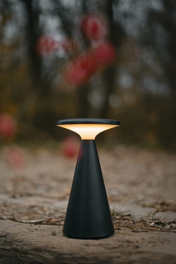 Bordlampe moderne sort USB IP44 champignon LED 1.6W FUNGHI Maxlight