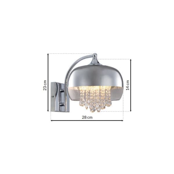 Væglampe 1x40W E14 LUNA ML3803 Milagro