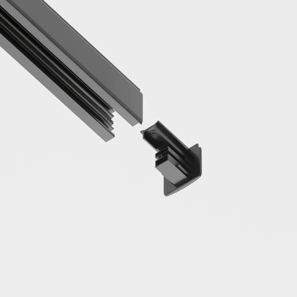 Ändlock för skensystem svart TRINITY Maytoni Technical