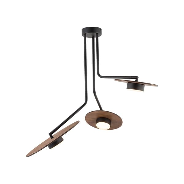 LED loftslampe Nowodvorski DISK sort, stål 7644