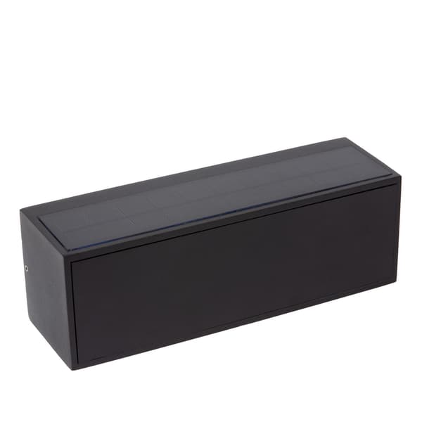 Moderne sort solcellevæglampe med skumringssensor LED 2W SUTTON Lucide