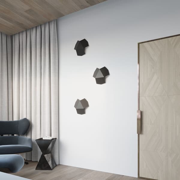 Væglampe TRE Sort Sollux Lighting SL.0425