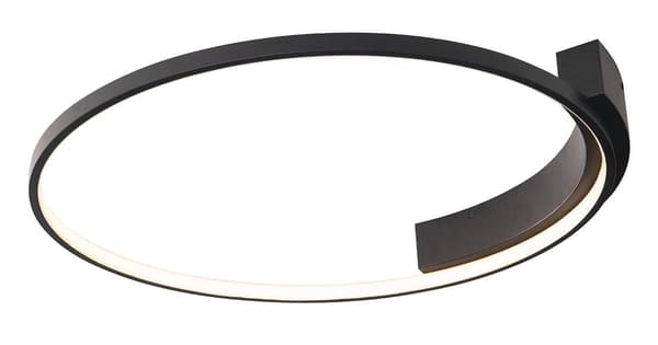 Moderne sort ring loftlampe Ø60 cm VELVET LED 38W C0198 Maxlight