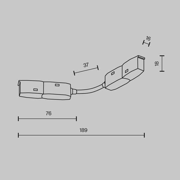 Strålkontakt vit EXILITY Maytoni Technical