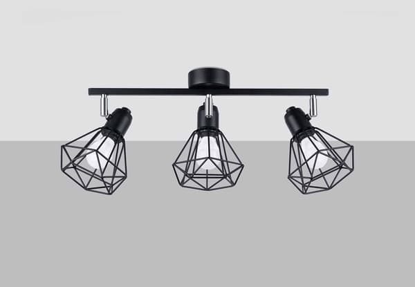 Sollux ARTEMIS industriel sort loftlampe SL.1107