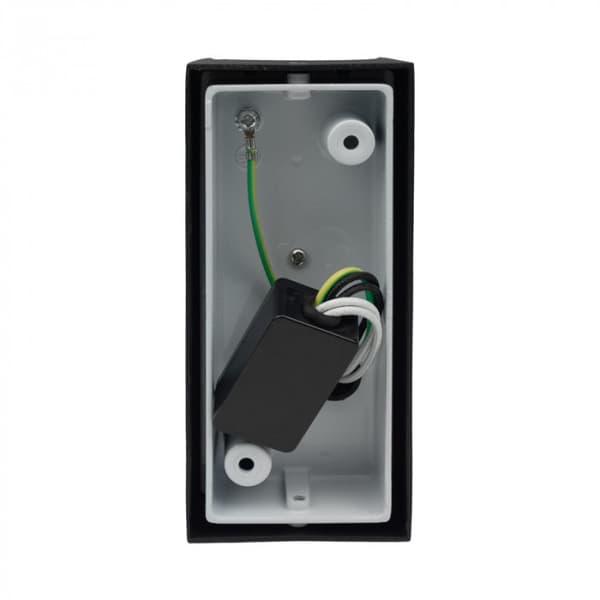 Udendørs væglampe 2xGU10 IP44 aluminium sort Ecolight EC79087