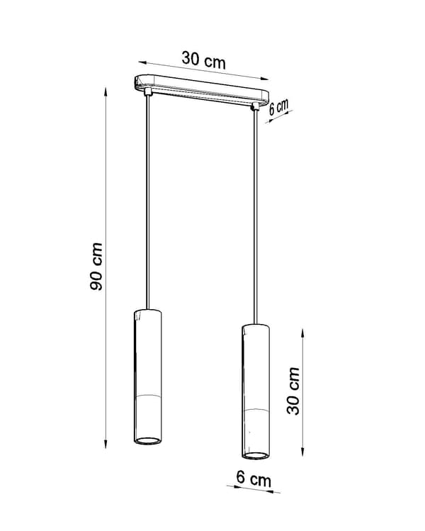 PABLO 2 vit taklampa Sollux Lighting SL.0629