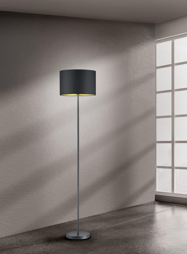 HOSTEL gulvlampe sort Trio 408200179