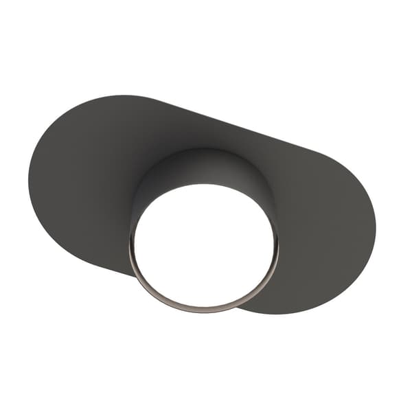 Loft sort oval loftspot 1xGX53 12W STILO Emibig