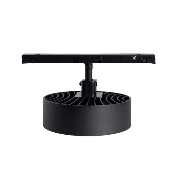 LED-skinnespot 12W sort rund 3000K ON-OFF- MICRO11 Maxlight