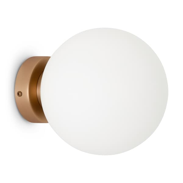 Seinävalaisin valkoinen pyöreä varjostin Basic form Maytoni MOD321WL-01G2