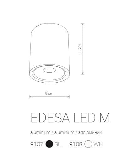 Utomhusspotlight Nowodvorski EDESA LED VIT M 9108