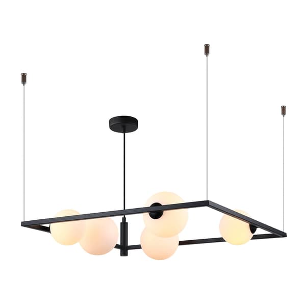 Italux Gareth moderne sort lysekrone MDM-3975/5 BK