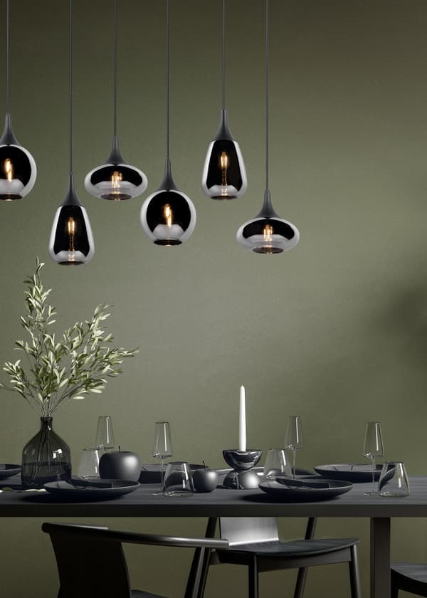 Lysekrone LUMINA sort Trio 317000632