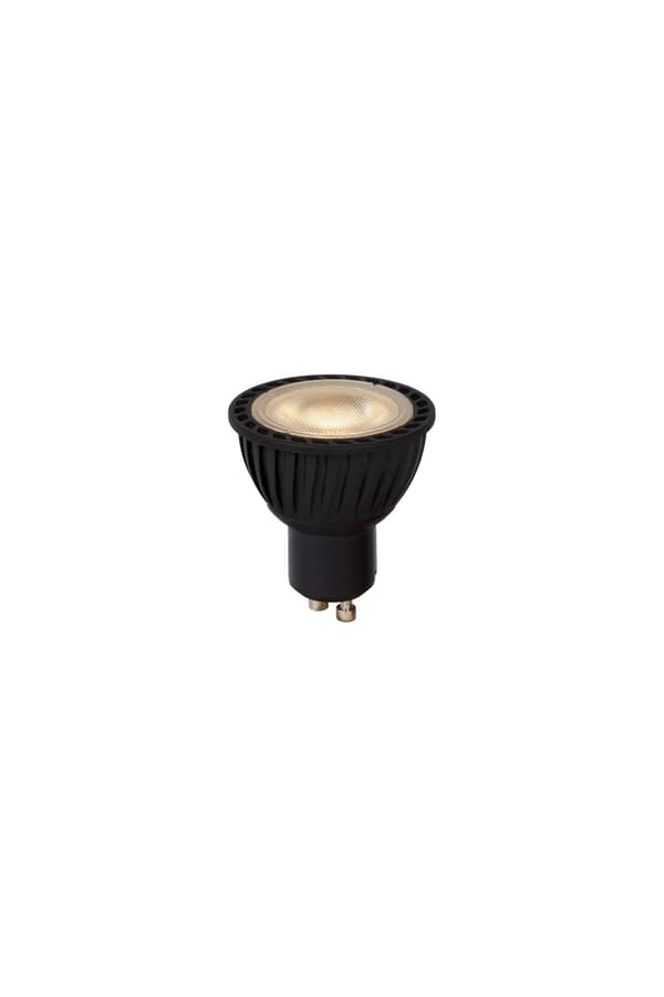 LED-lamppu musta kohdevalo GU10 5W 3000K 320lm Lucide