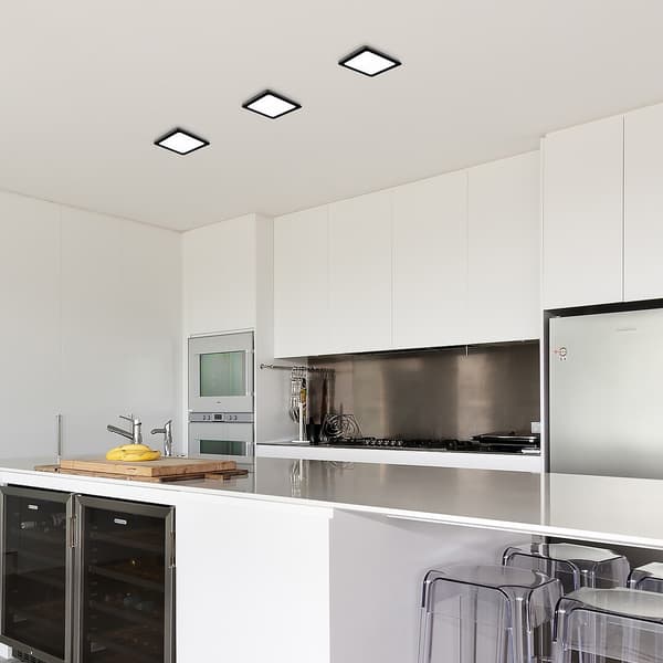 Firkantet sort LED loftslampe 24W Shaun2 Rabalux