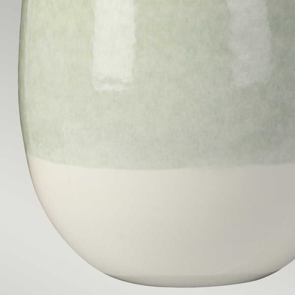 Bordlampa keramisk vitgrön Chelsfield E27 60W Elstead