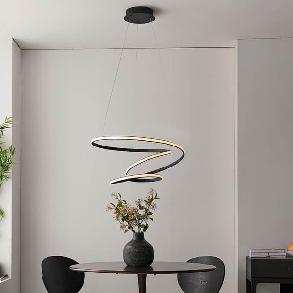 Moderne sort LED-pendellampe 47,5W DUNE Endon