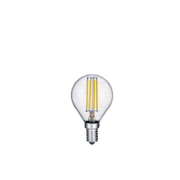 LED-pære, klar, kugleformet E14 4W 3000K 470lm Trio
