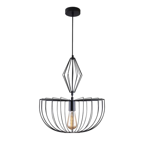 JASMINA loft sort pendel 1xE27 20W 328380 Polux