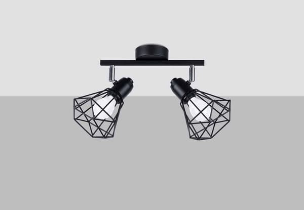Sollux ARTEMIS industriel sort loftlampe SL.1106
