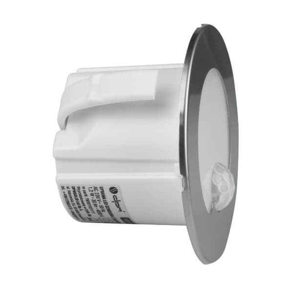 LED trappelys 1.2W med bevægelsessensor rund sølv DPM